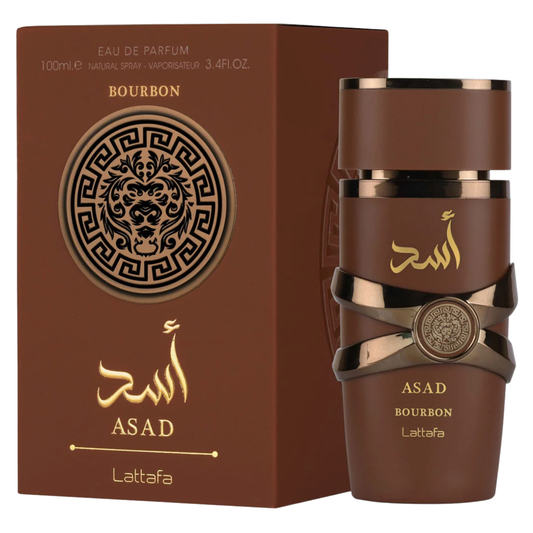 Perfume masculino Lataffa Asad Bourbon