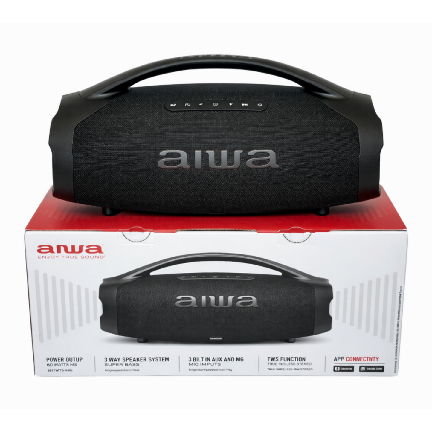 Caixa de som Aiwa BBS-01-B
